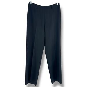 Woman's Subtle Striped Wide Leg Dress Pants 8 Officewear Preppy Longline Goth